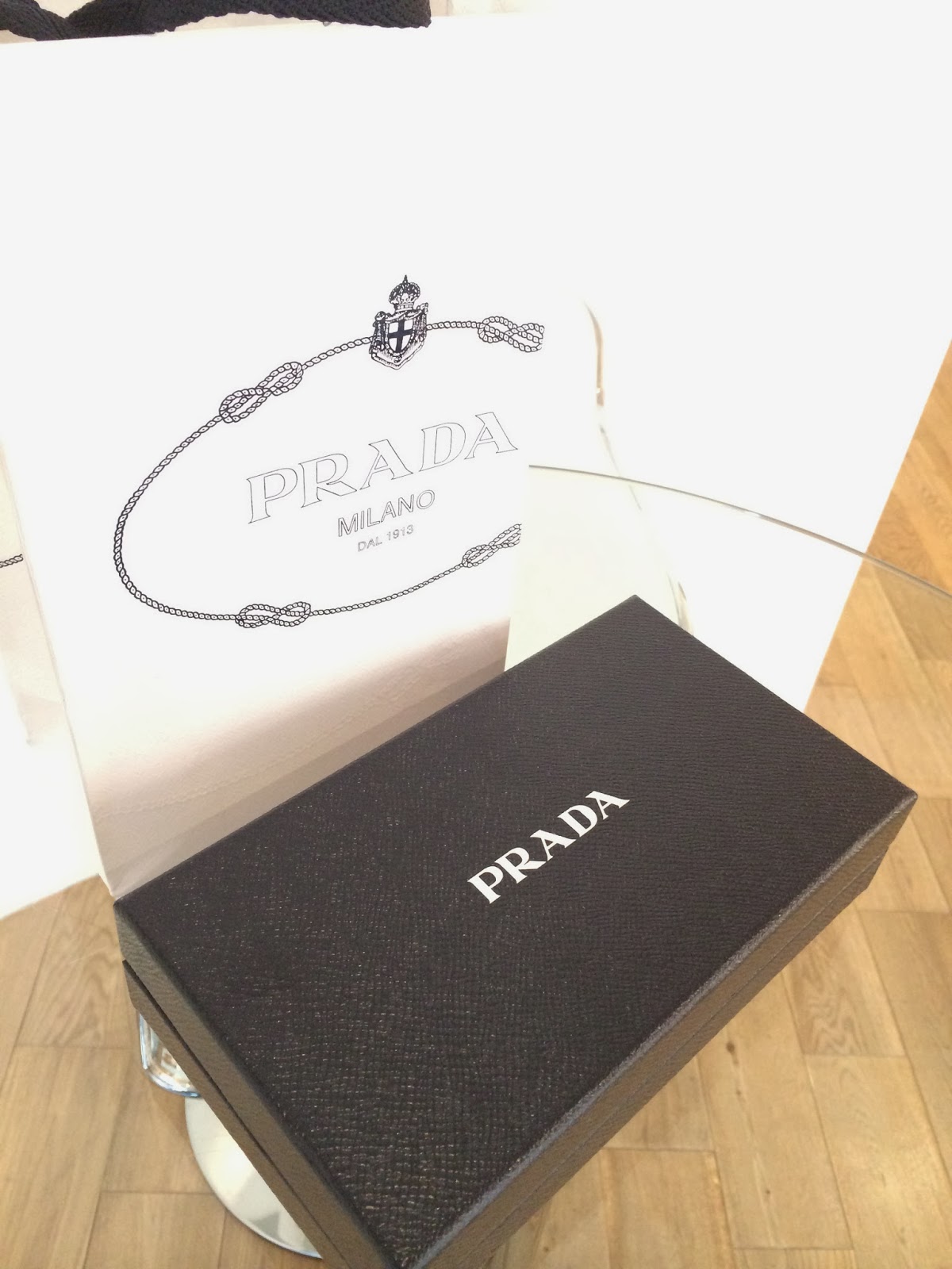 prada packaging bag